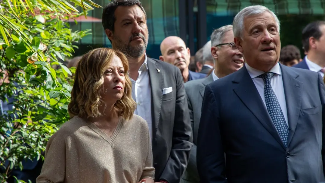 <p>Meloni, Salvini e Tajani</p>\\n , Massimo Alberico FTG