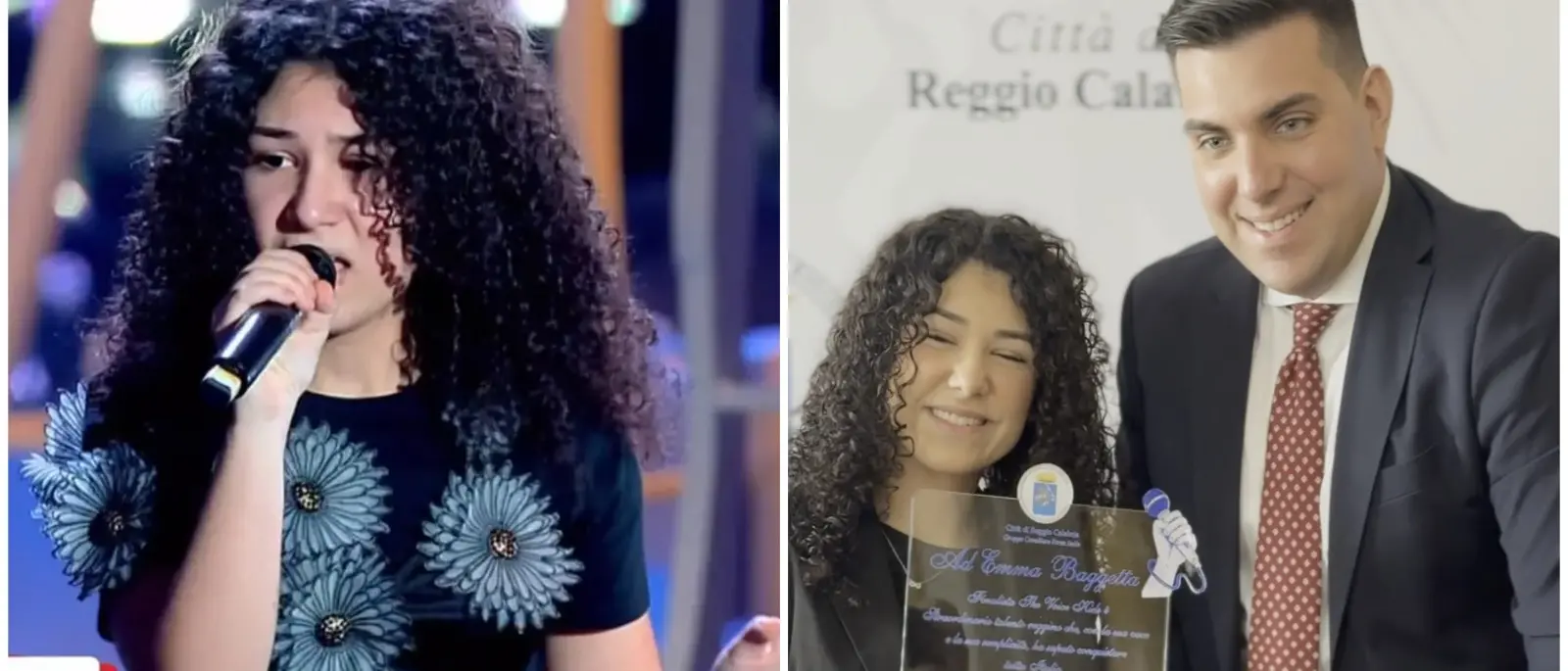 Reggio abbraccia Emma Baggetta: premiata la giovane finalista di The Voice Kids 4\n