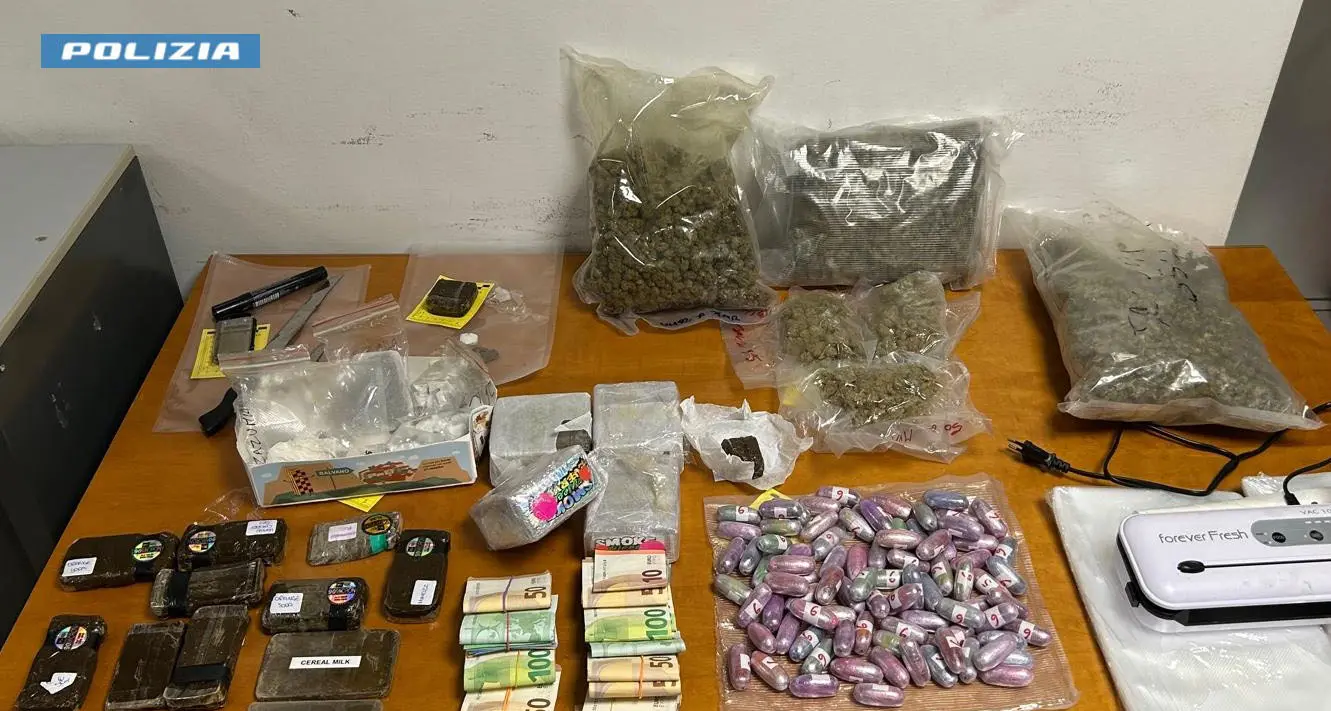 Cosenza, operazioni della Polizia di Stato: quattro arresti, dodici denunce e sequestri di droga per oltre 8 chili\n