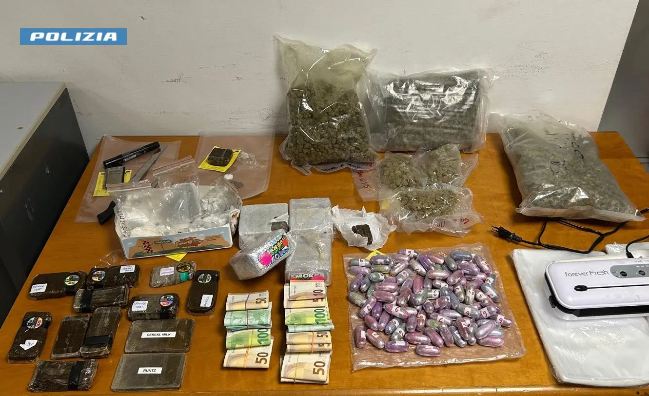 Cosenza, operazioni della Polizia di Stato: quattro arresti, dodici denunce e sequestri di droga per oltre 8 chili\n