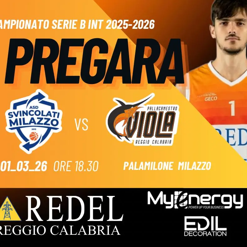 Redel Reggio Calabria in trasferta a Milazzo: obiettivo undicesima vittoria consecutiva\n