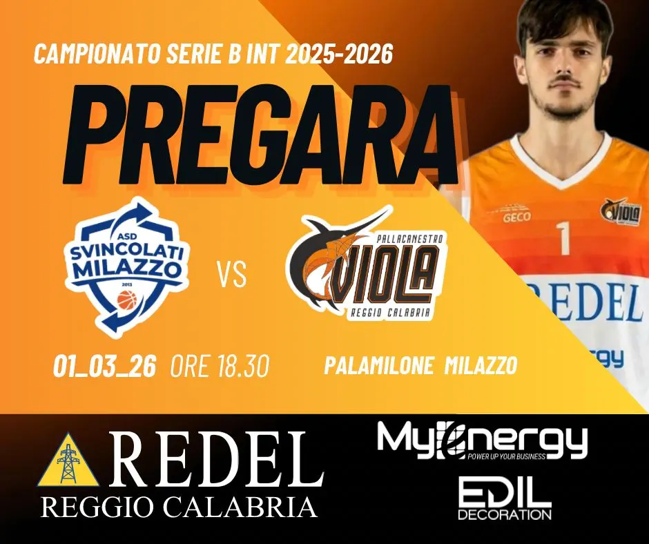 Redel Reggio Calabria in trasferta a Milazzo: obiettivo undicesima vittoria consecutiva\n