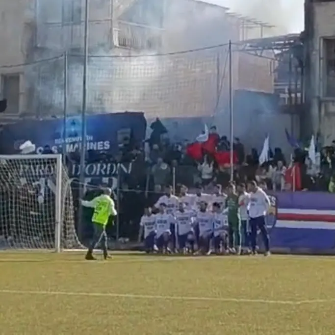 A Gioia Tauro grande affluenza di pubblico per la partita Marines\u00A0– Sinopolese finita 1-1