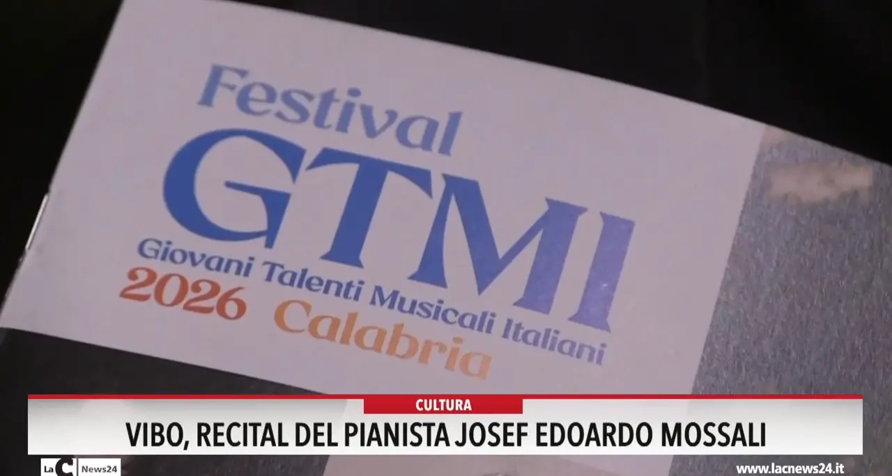 <p>Festival dei giovani talenti, a Vibo il recital del pianista Josef Edoardo Mossali</p>