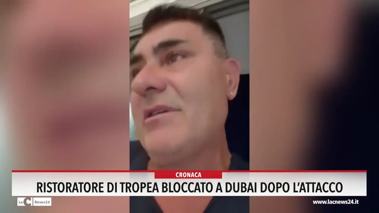 Ristoratore di Tropea bloccato a Dubai dopo l'attacco