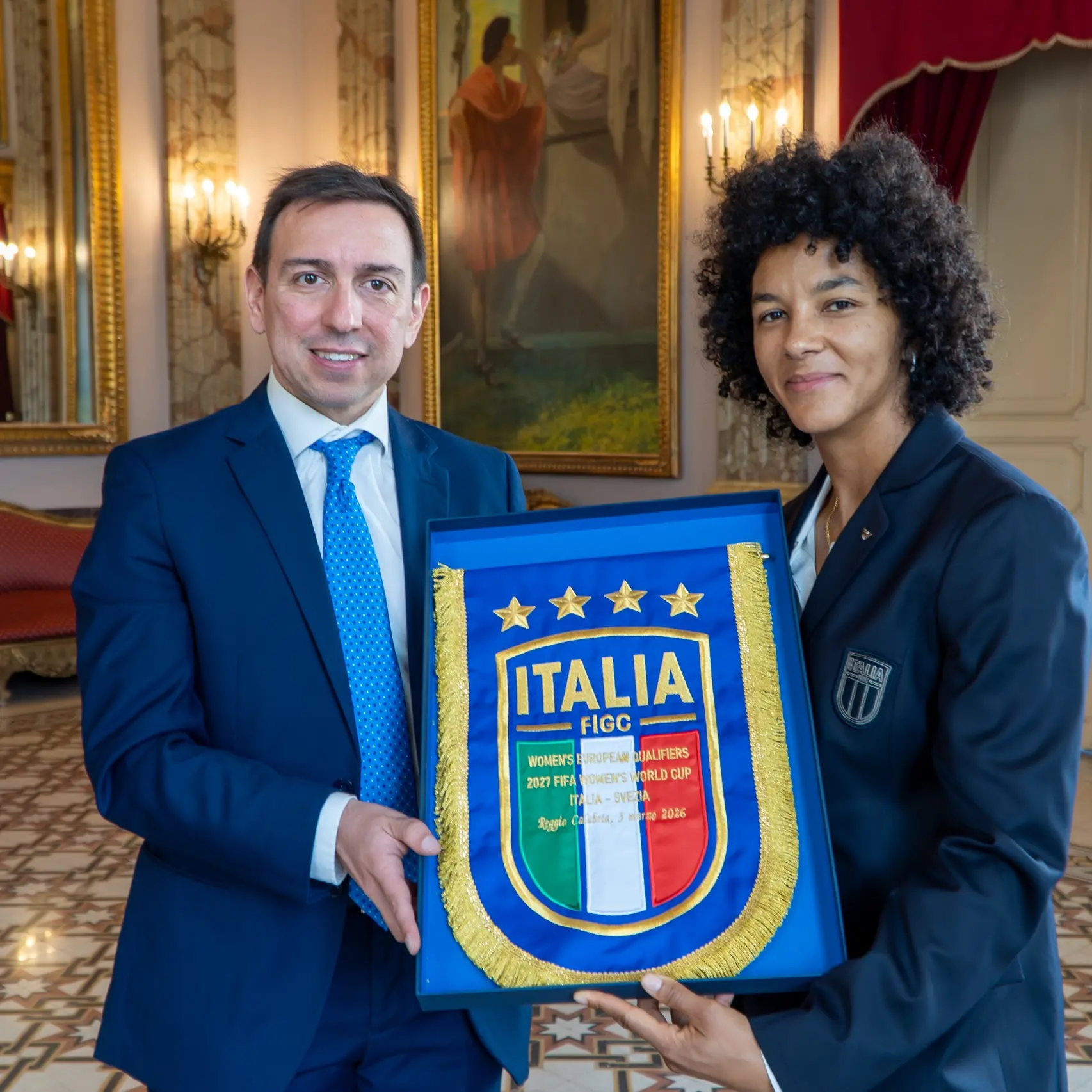 Italia-Svezia al Granillo, Reggio accoglie le Azzurre: a Palazzo Alvaro l’incontro con Sara Gama\n