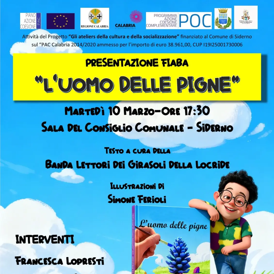 A Siderno la presentazione del libro\u00A0“L’uomo delle pigne”\n