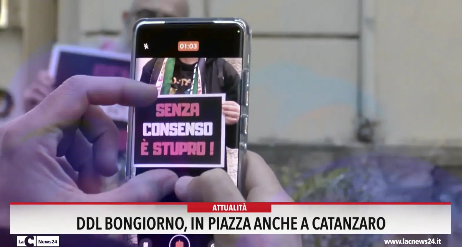 Ddl Bongiornoin piazza anche a Catanzaro