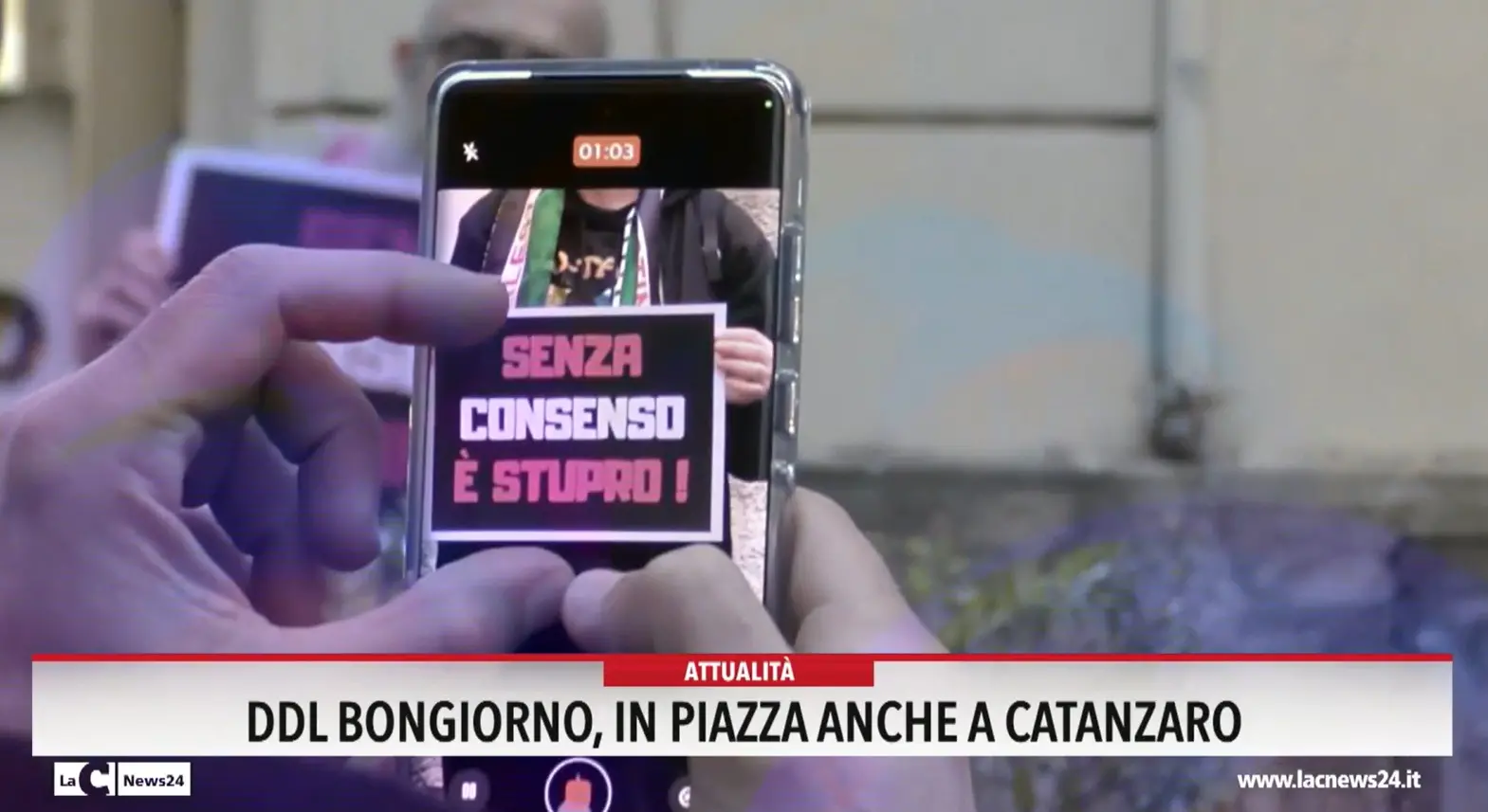 Ddl Bongiornoin piazza anche a Catanzaro