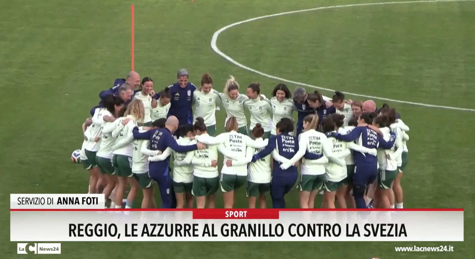 Reggio, le azzurre al Granillo contro la Svezia
