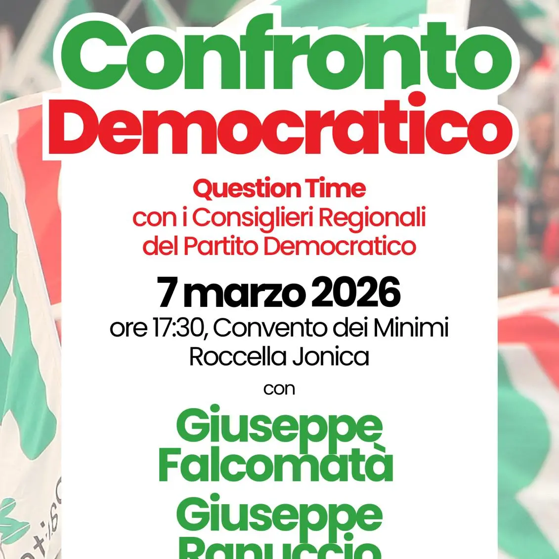 Il Circolo di Roccella del Partito Democratico organizza un incontro con i Consiglieri regionali Falcomatà e Ranuccio\n