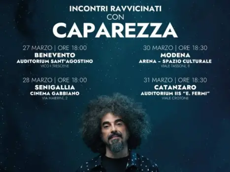 Musica, il 31 marzo “incontro ravvicinato” con Caparezza all’auditorium del Fermi