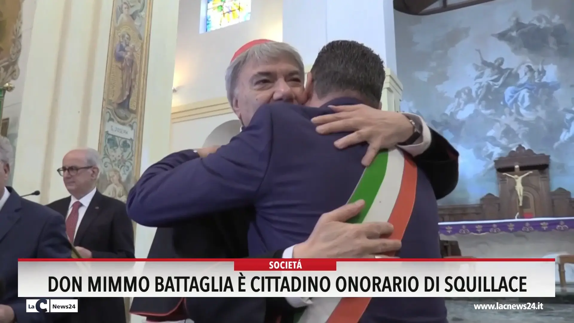 Don Mimmo Battaglia è cittadino onorario di Squillace