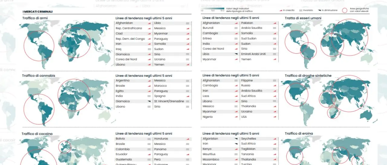 ’Ndrangheta, la relazione dei Servizi segreti: «Centrale nel narcotraffico, benefici per le mafie dalle tensioni geopolitiche»\n