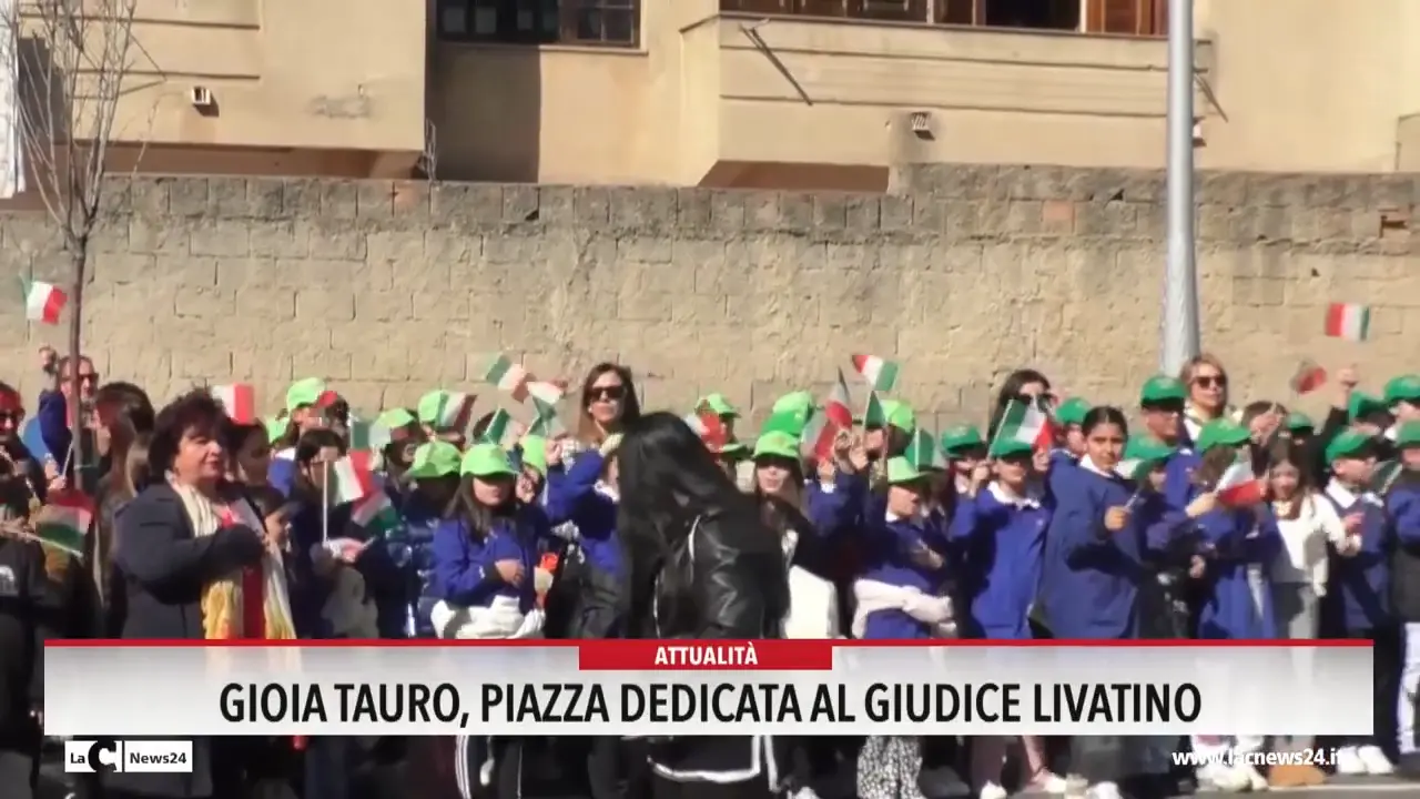 Gioia Tauro, piazza dedicata al giudice Livatino
