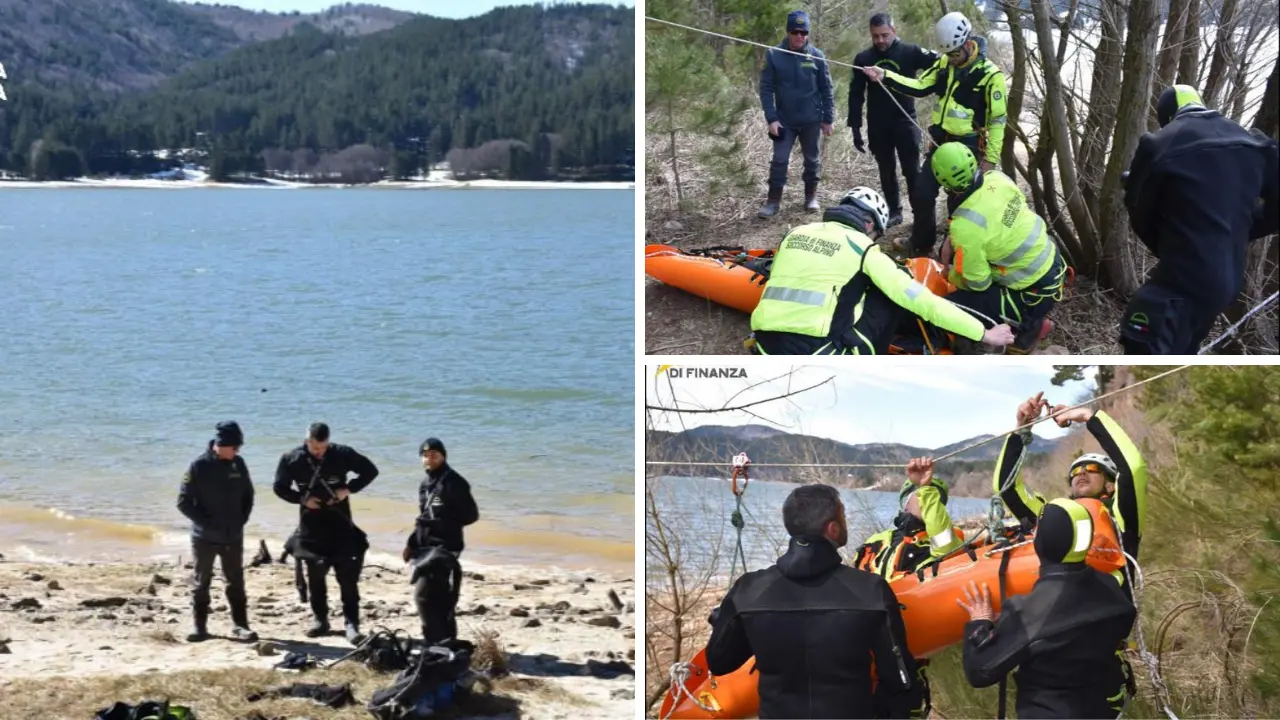 Il Nucleo sommozzatori di Vibo della Gdf in Sila per la\u00A0prima esercitazione congiunta con il Soccorso alpino\n