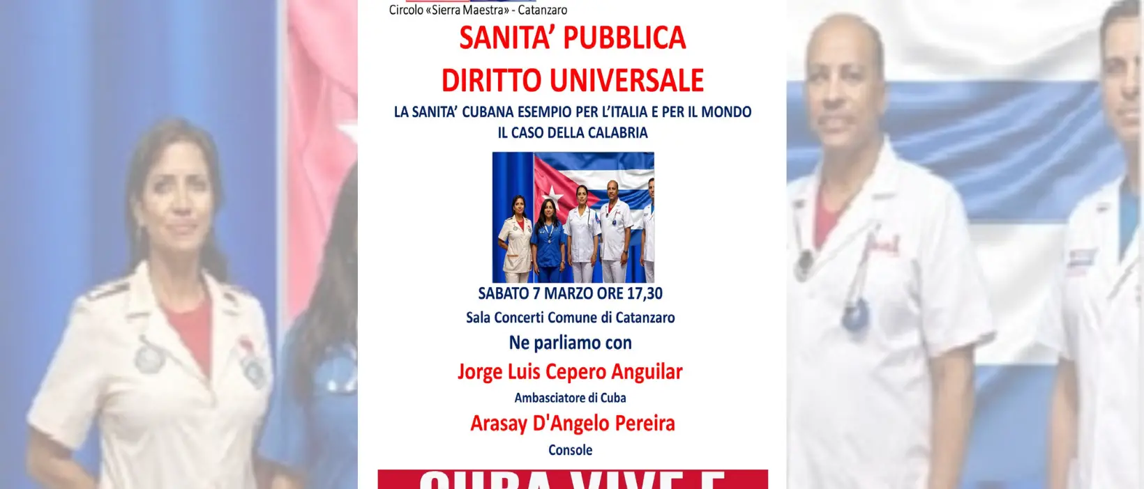 Sanità pubblica diritto universale: a Catanzaro un incontro con l’ambasciatore e la console di Cuba\n