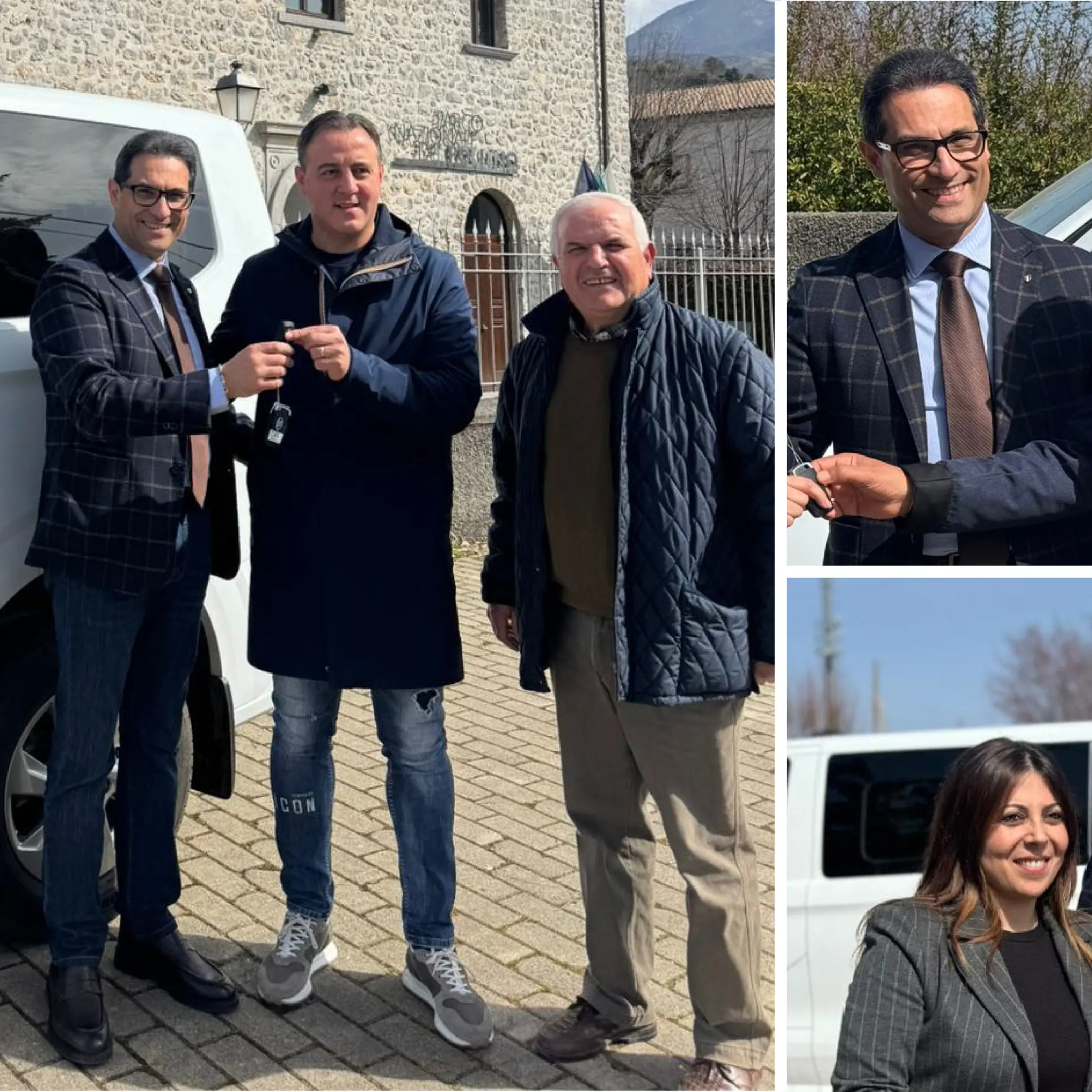 Mobilità sostenibile, il Parco del Pollino consegna quattro minivan elettrici a Comuni\u00A0calabresi e lucani\n