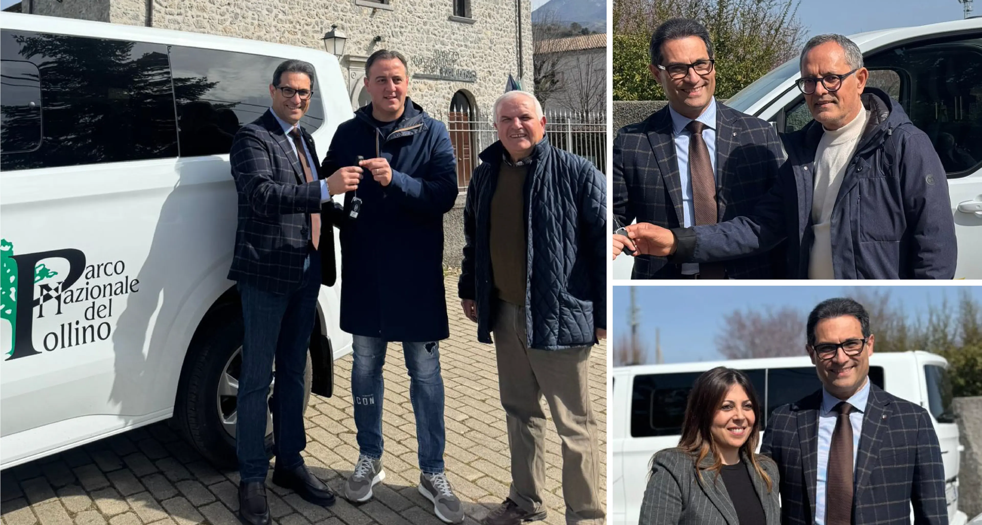 Mobilità sostenibile, il Parco del Pollino consegna quattro minivan elettrici a Comuni\u00A0calabresi e lucani\n