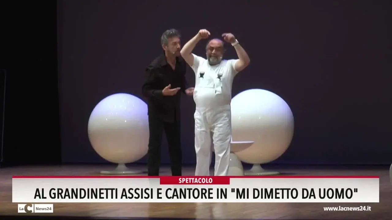Al Grandinetti Assisi e Catone in \"Mi dimetto da uomo\"