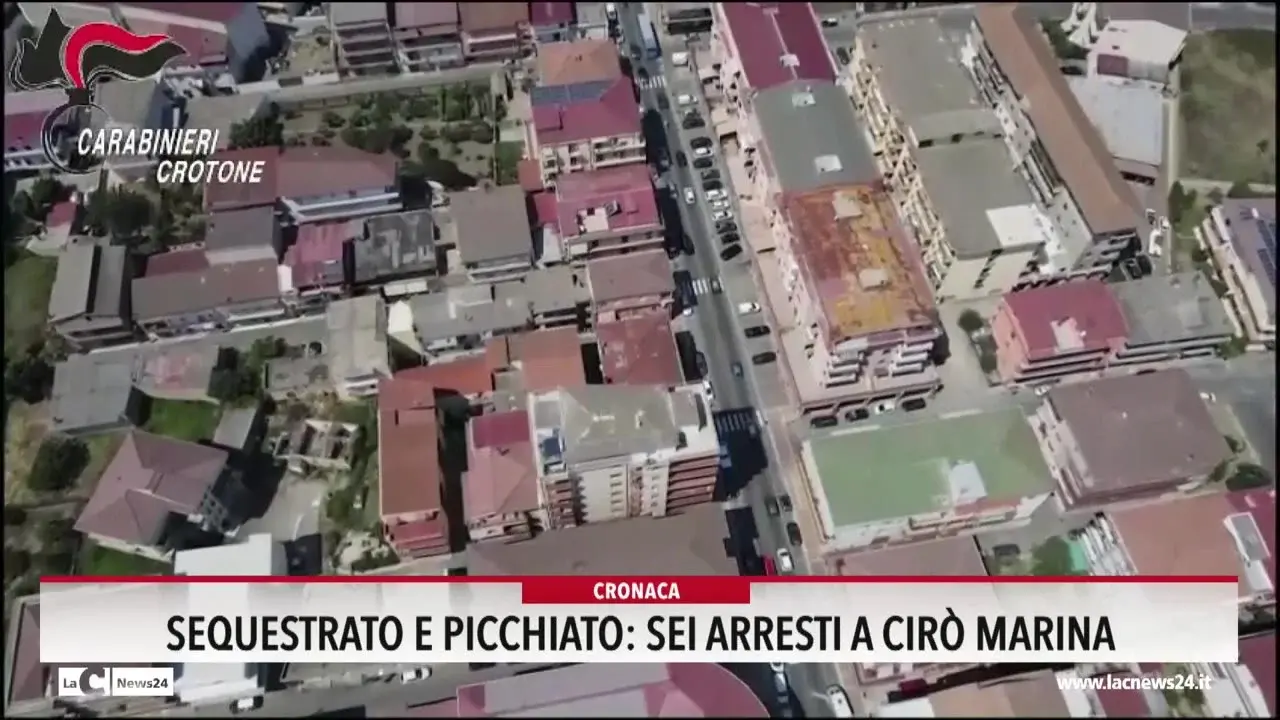 Sequestrato e picchiato, sei arresti a Cirò Marina