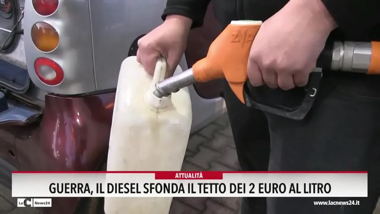Guerra, il diesel sfonda il tetto dei 2 euro al litro