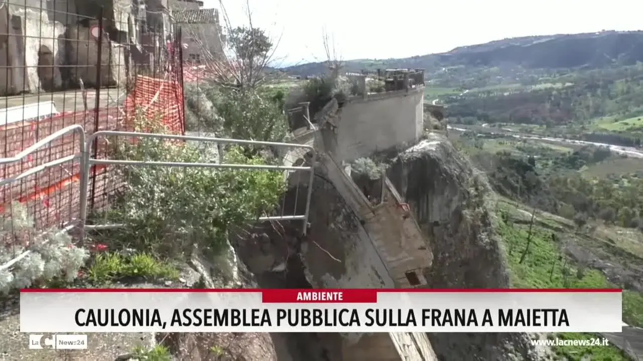 Caulonia, assemblea pubblica sulla frana a Maietta