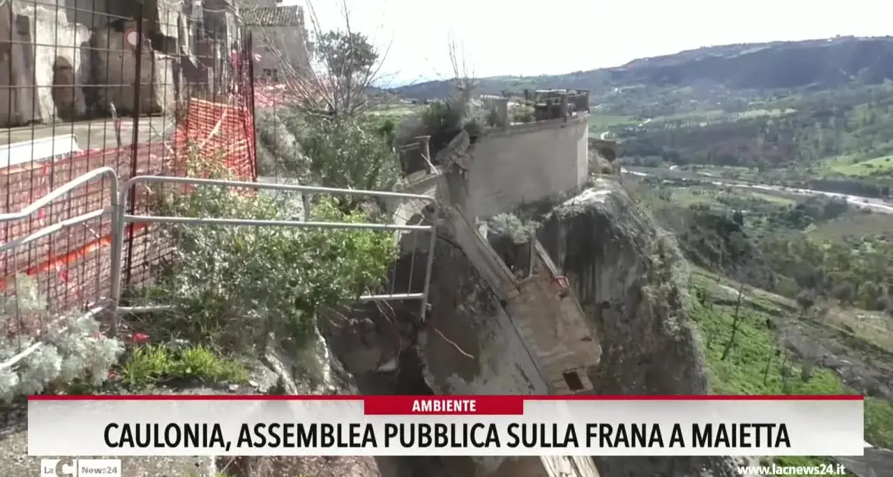 Caulonia, assemblea pubblica sulla frana a Maietta
