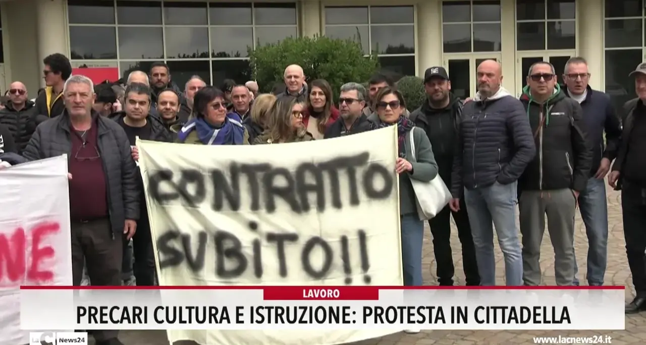 Precari cultura e istruzione: protesta in Cittadella