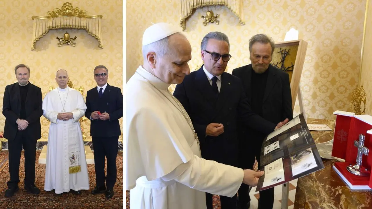 L’orafo Peppe Spadafora ricevuto in Vaticano da Papa Leone\n