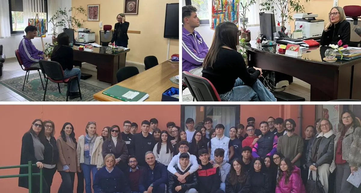 Castrovillari, Mirko e Azzurra tornano in classe dopo Dubai: striscione e abbracci al Mattei\n