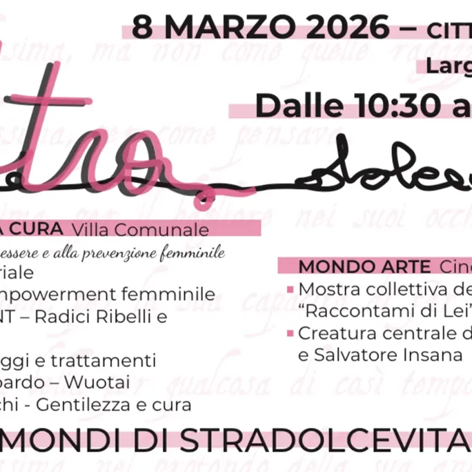 8 marzo a Cittanova, “Stradolcevita” per\u00A0attraversare la bellezza delle donne\n