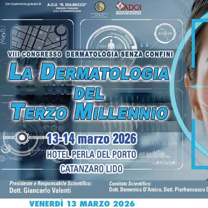La Dermatologia del Terzo millennio, a Catanzaro il congresso scientifico presieduto dal dottor Giancarlo Valenti\n