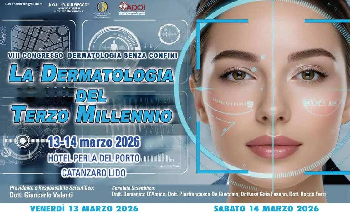 La Dermatologia del Terzo millennio, a Catanzaro il congresso scientifico presieduto dal dottor Giancarlo Valenti\n