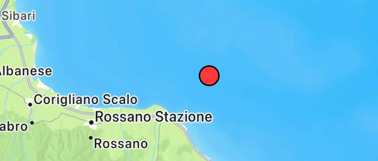 Terremoto avvertito in provincia di Cosenza, scossa di magnitudo 3.9\n