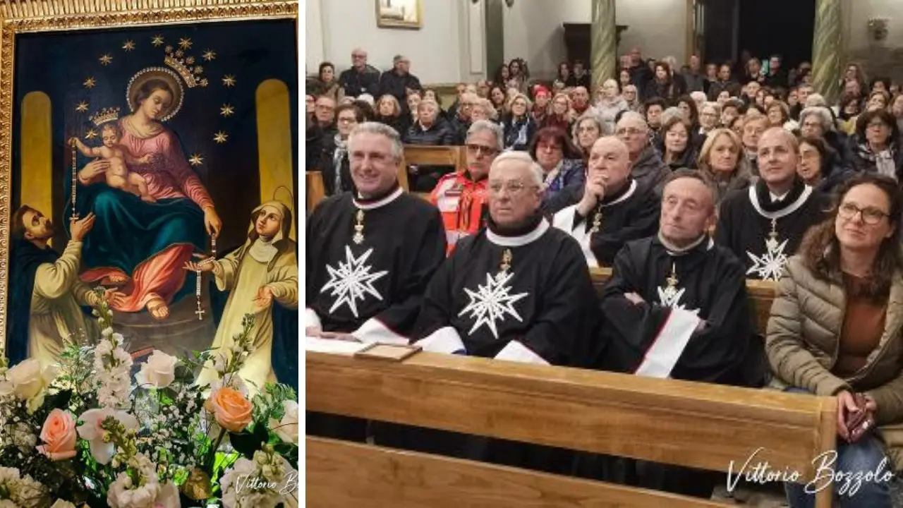 Tropea apre l’Anno giubilare francescano: il quadro della Madonna di Pompei accolto nella chiesa dei Frati minori\n