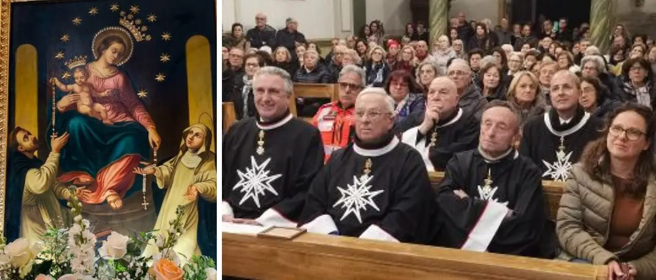 Tropea apre l’Anno giubilare francescano: il quadro della Madonna di Pompei accolto nella chiesa dei Frati minori\n