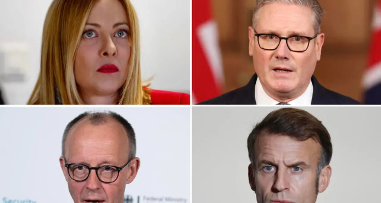 Meloni sente Erdogan, poi call con\u00A0Macron-Merz-Starmer:\u00A0lavorare per «la diplomazia e il coordinamento militare»\n