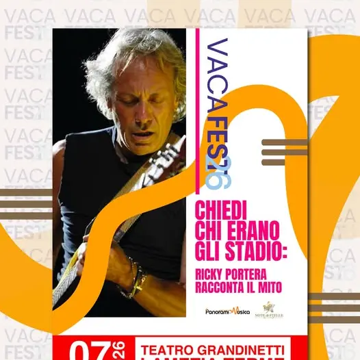 <p>“Chiedi chi erano gli Stadio: Ricky Portera racconta il Mito”: un incontro tra musica e mito a Lamezia Terme</p>