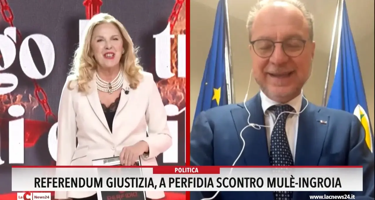 Referendum giustizia, a Perfidia scontro Mulè-Ingroia