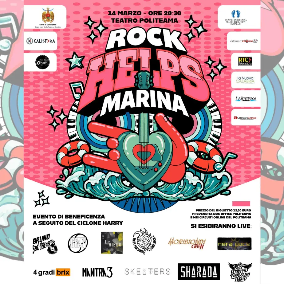 Rock Helps Marina,\u00A0al Teatro Politeama di Catanzaro una grande serata di musica e solidarietà\u00A0\n