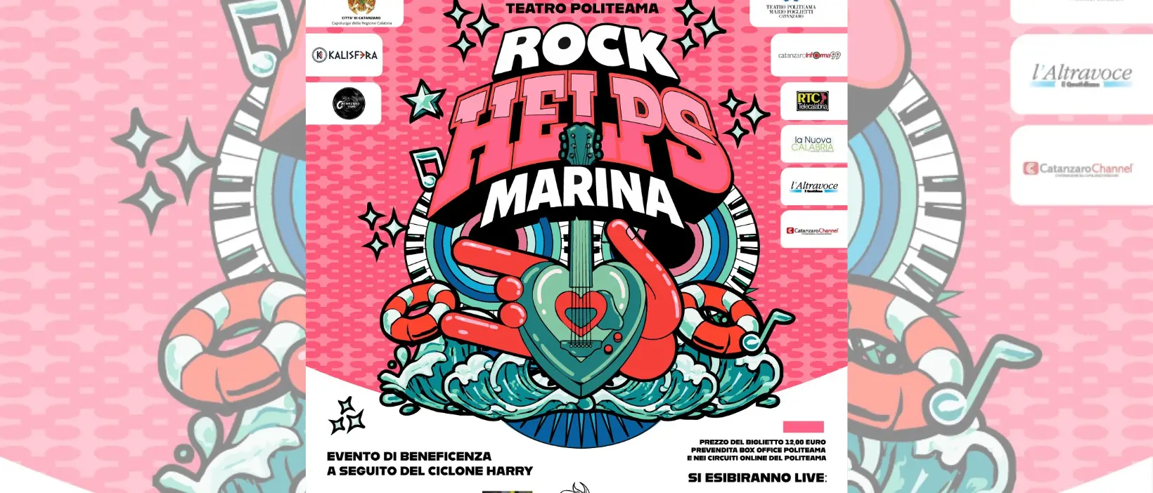Rock Helps Marina,\u00A0al Teatro Politeama di Catanzaro una grande serata di musica e solidarietà\u00A0\n