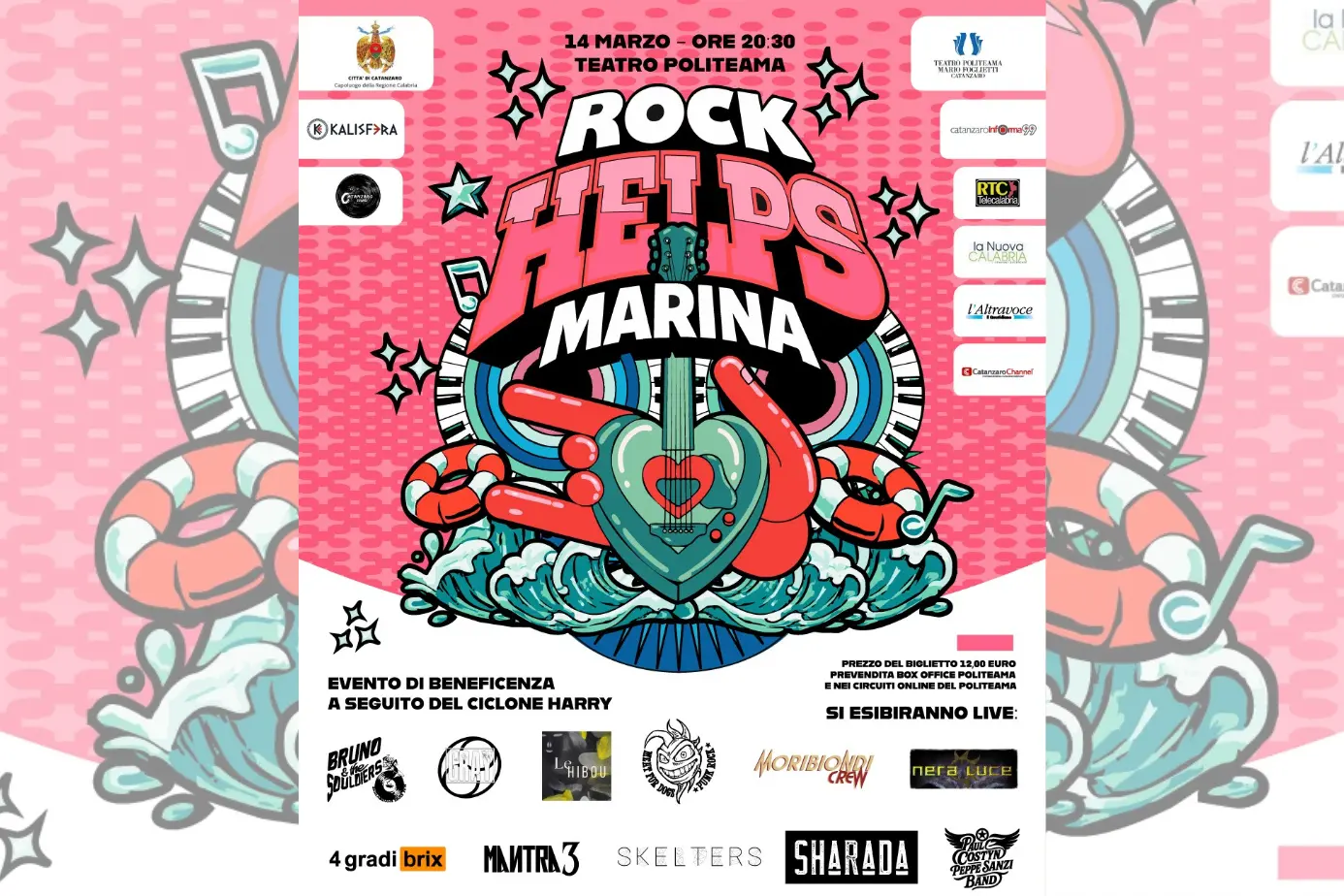 Rock Helps Marina,\u00A0al Teatro Politeama di Catanzaro una grande serata di musica e solidarietà\u00A0\n