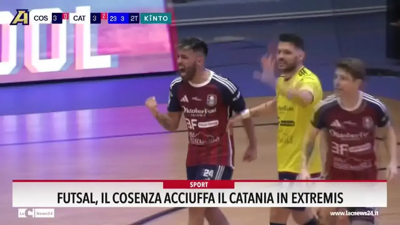 Futsal il cosenza acciuffa il Catania in extremis