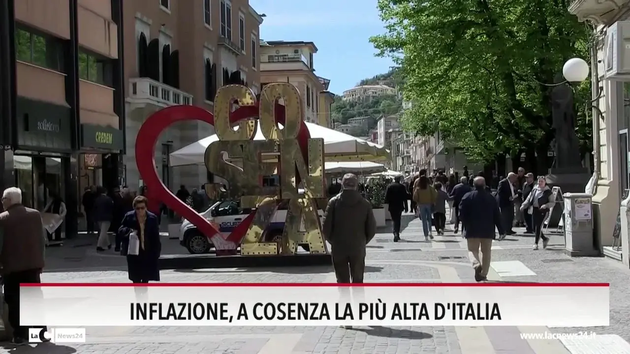 Inflazione a Cosenza la piu alta ditalia