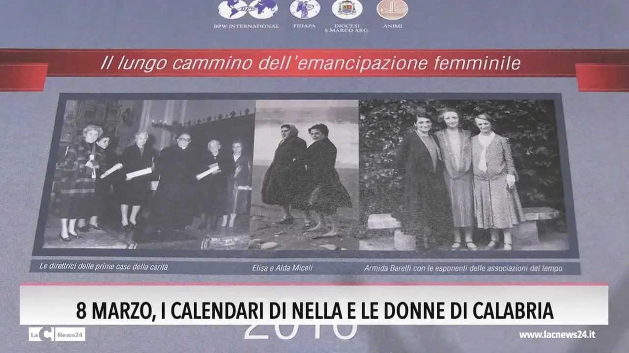 8 Marzo i calendari di nella e le donne di Calabria