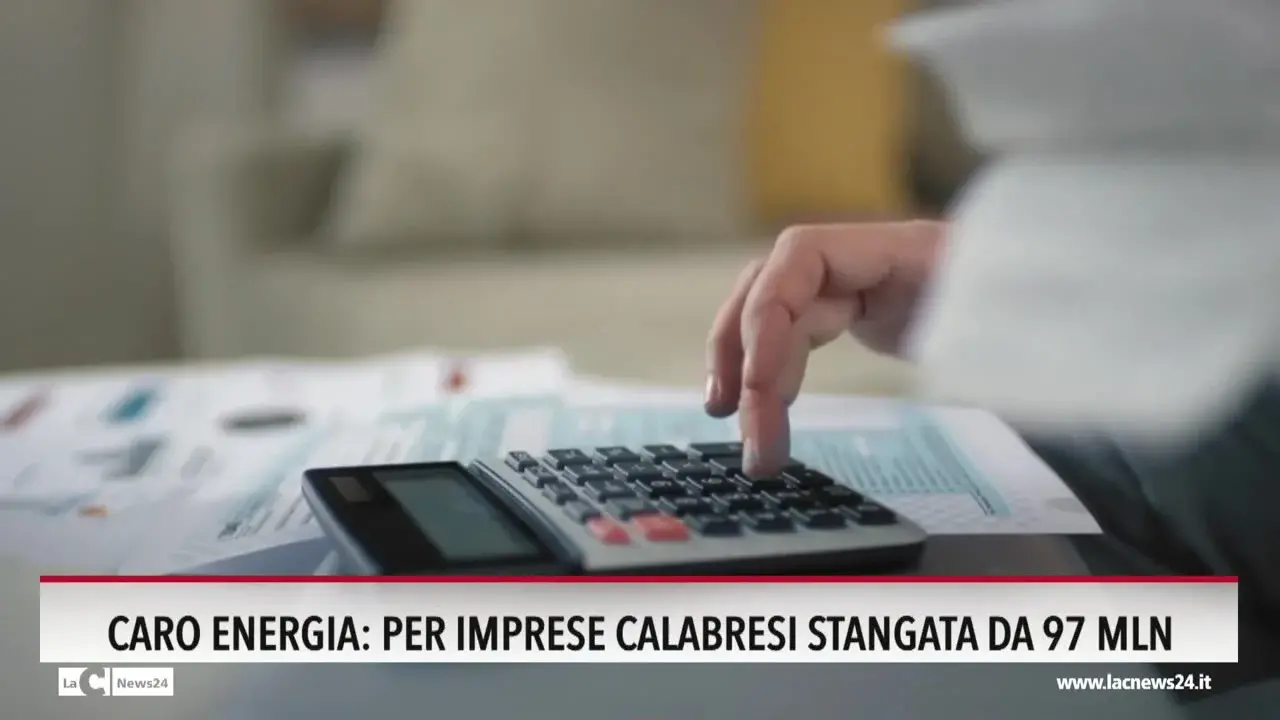 Caro energia per imprese Calabresi stangata da 97 mln