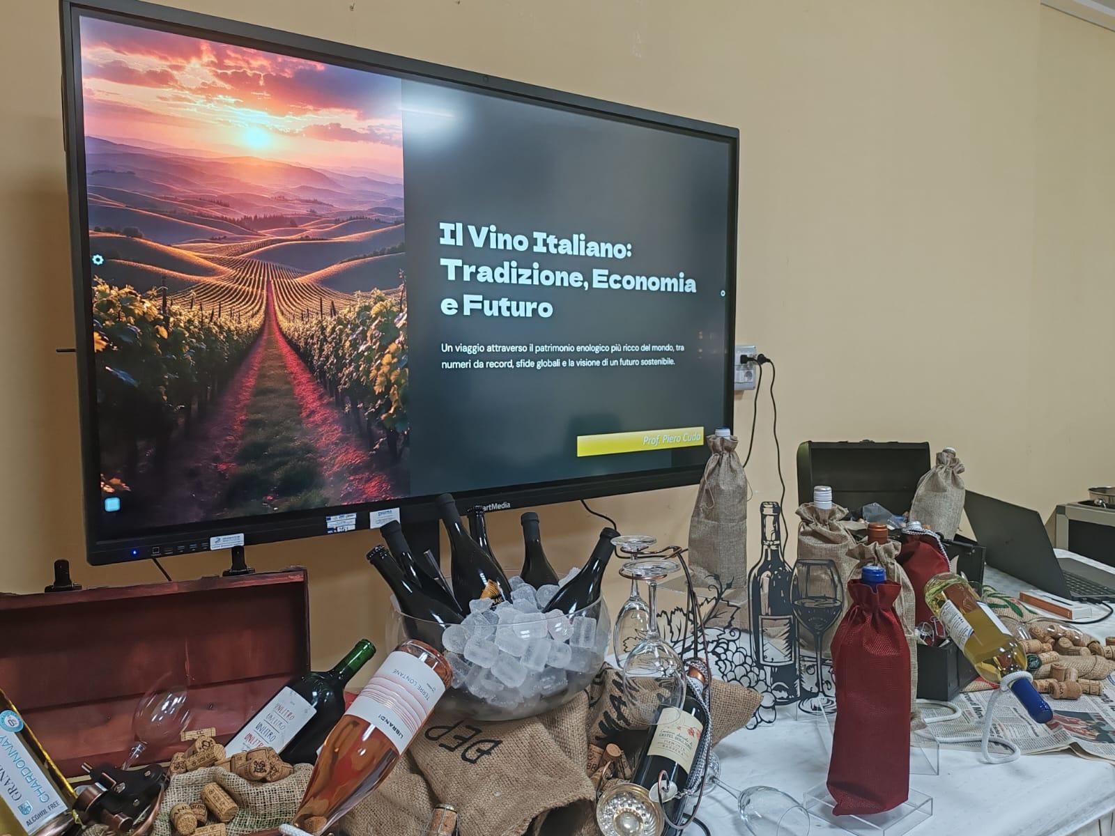 Tropea, allalberghiero una masterclass sui vini speciali: studenti a lezione tra orange wine e nuove tendenze