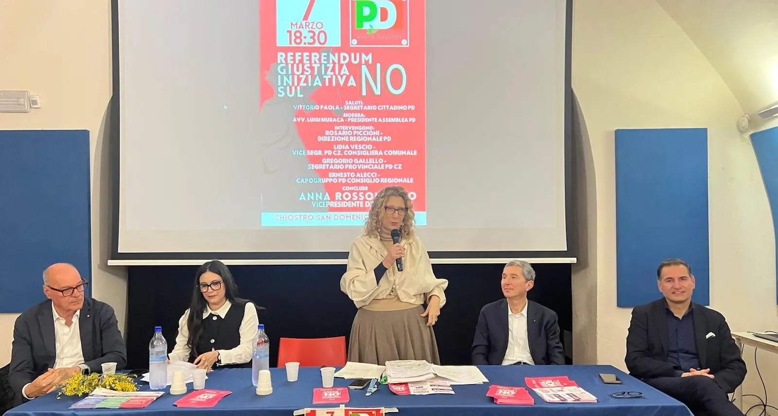 Giustizia, il no alla riforma del\u00A0Pd di Lamezia Terme: all’incontro la vicepresidente del Senato Rossomando\n