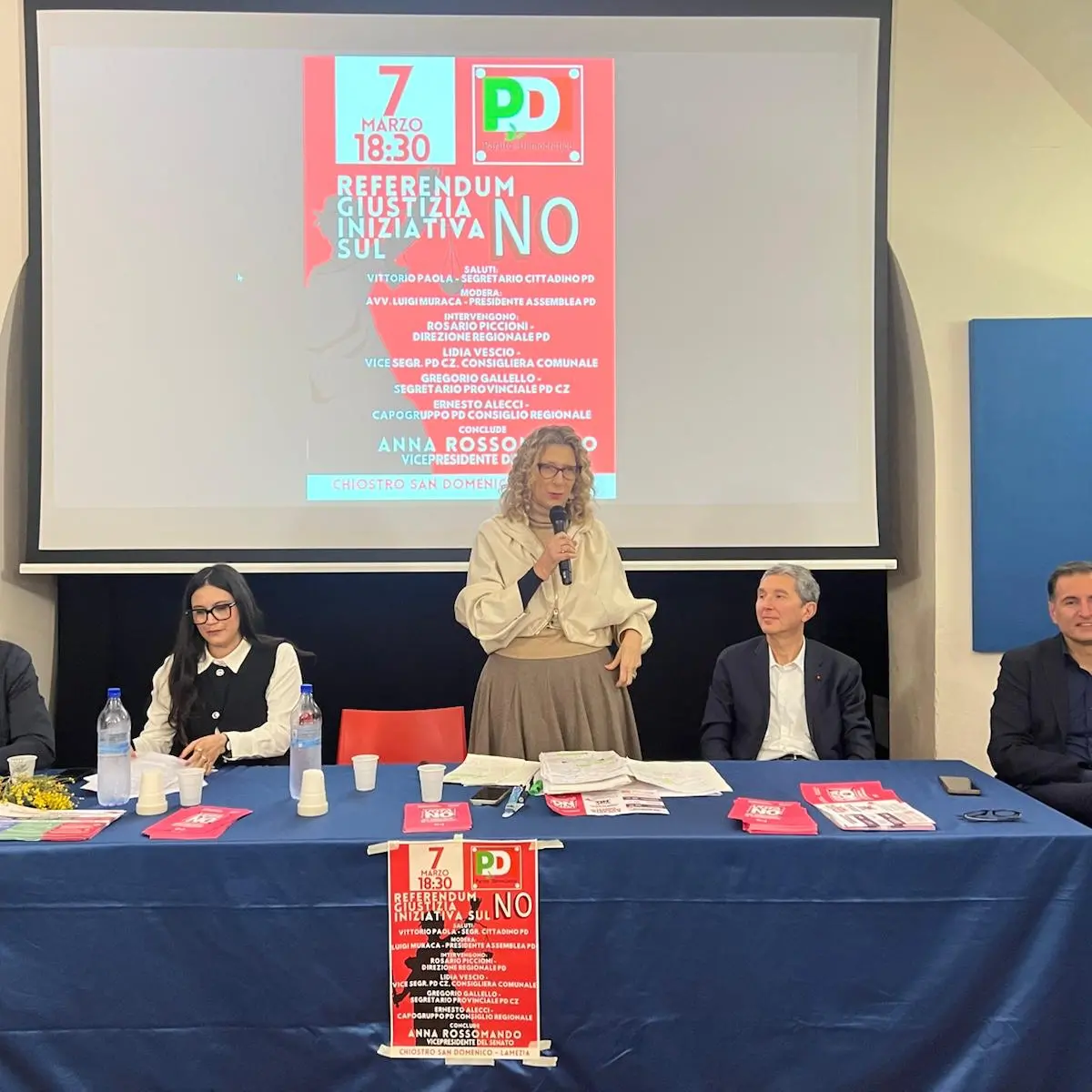 Giustizia, il no alla riforma del\u00A0Pd di Lamezia Terme: all’incontro la vicepresidente del Senato Rossomando\n